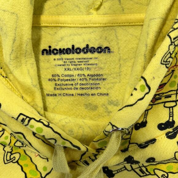 Nickelodeon Spongebob Squarepants Hoodie Sweatshirt Youth Size XXL Pullover - Picture 5 of 11